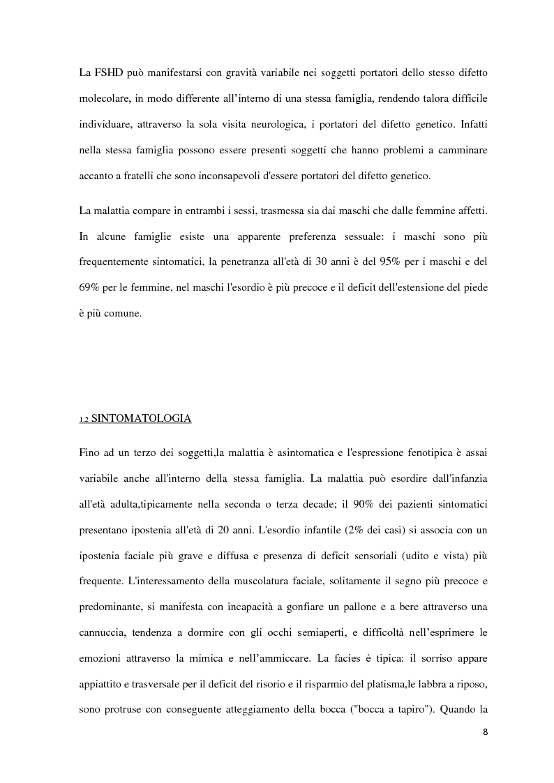Anteprima della tesi: L'applicazione di tecniche di terapia occupazionale nella distrofia facioscopolomerale, Pagina 4