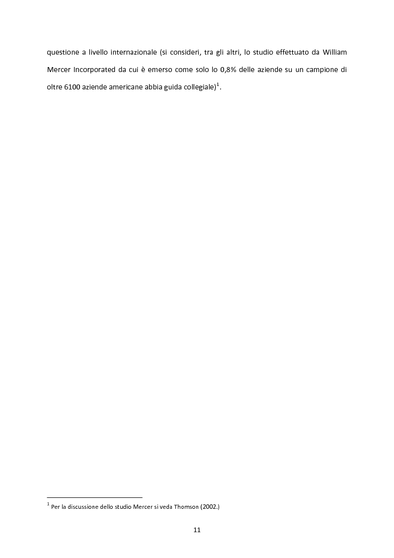 Anteprima della tesi: La leadership collegiale: analisi della letteratura ed evidenze empiriche nelle medie e grandi aziende familiari italiane , Pagina 10