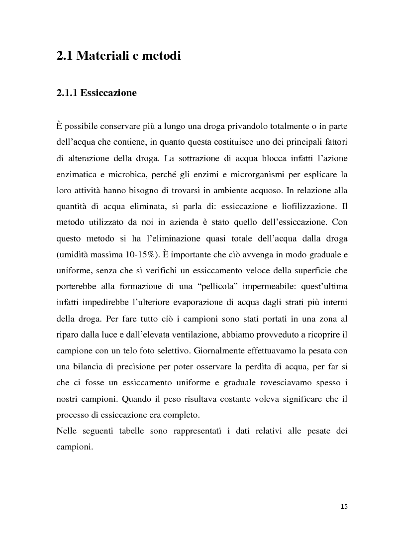 Anteprima della tesi: Epoche diverse di raccolta di colture officinali, Pagina 4