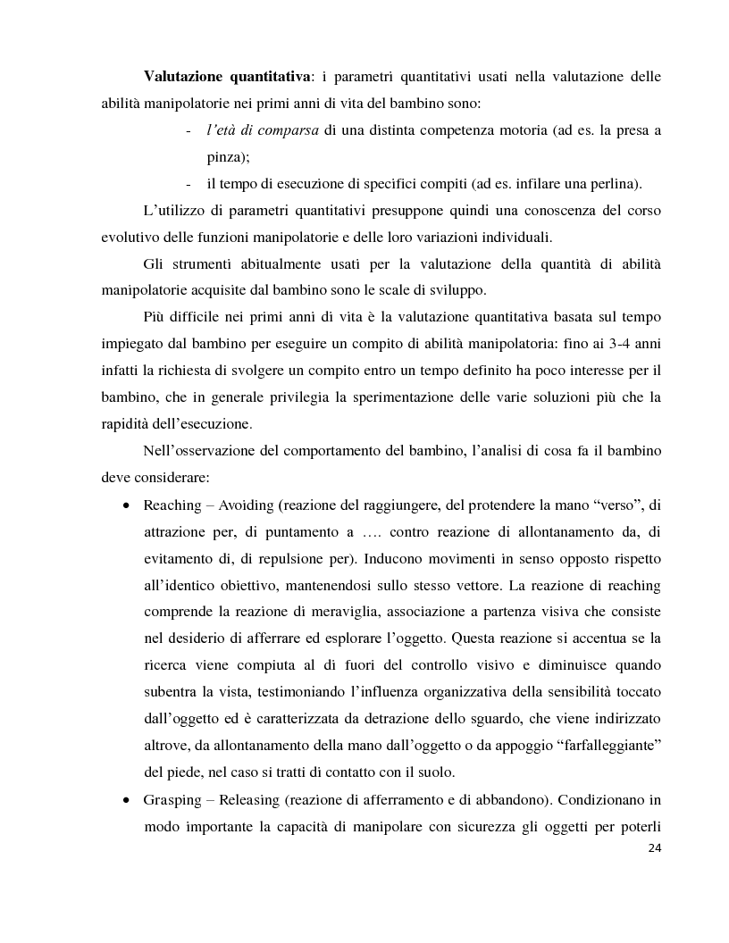 Anteprima della tesi: Abilitazione motoria di una bambina affetta da tetraparesi spastica, Pagina 3