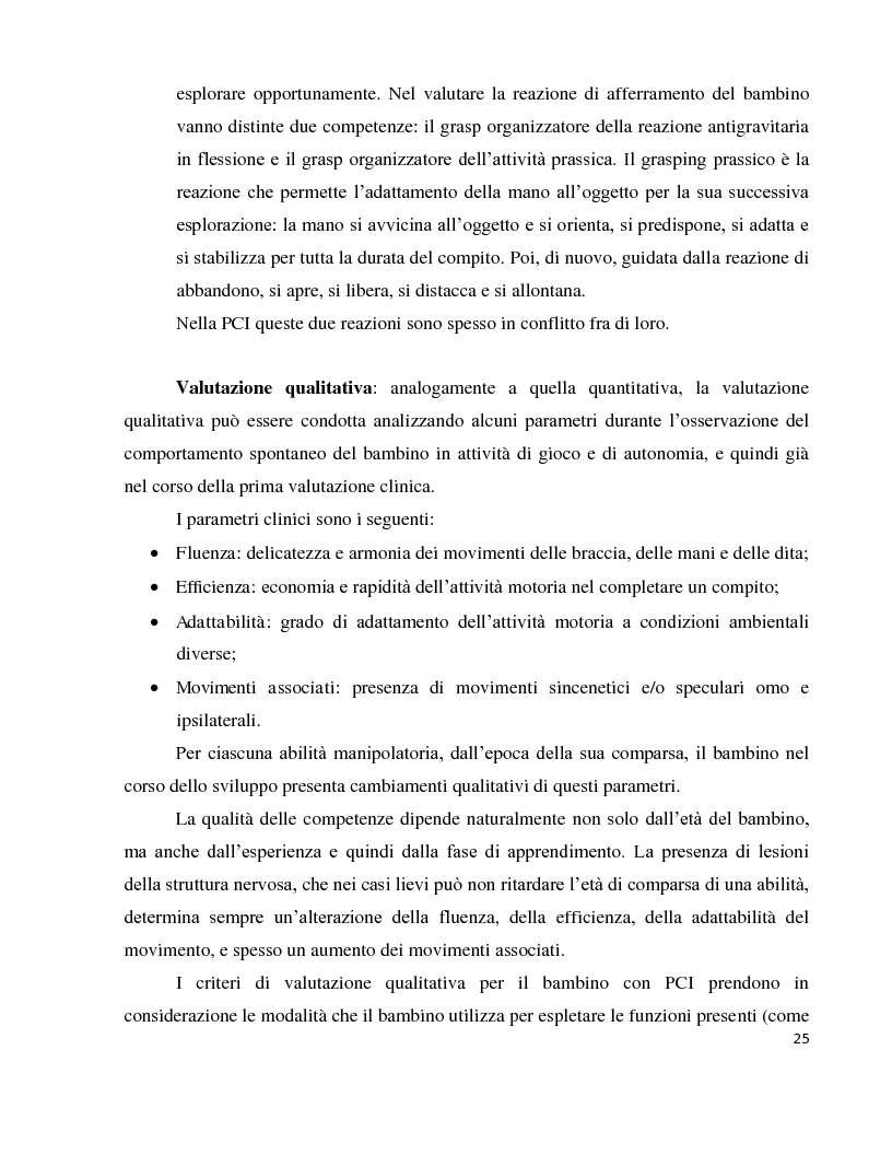 Anteprima della tesi: Abilitazione motoria di una bambina affetta da tetraparesi spastica, Pagina 4