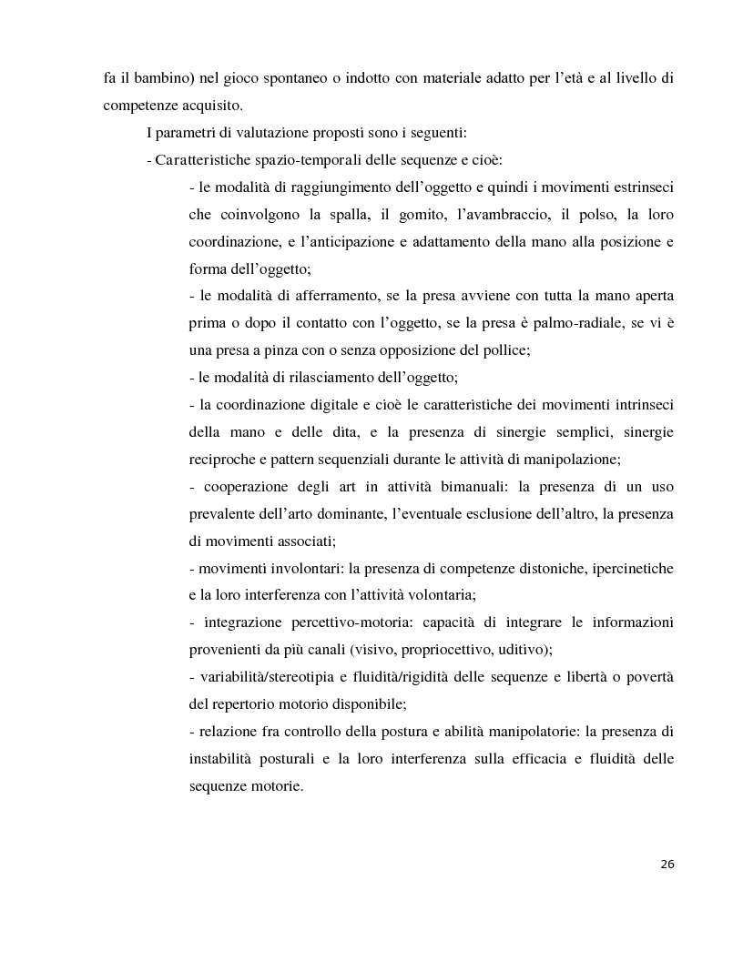 Anteprima della tesi: Abilitazione motoria di una bambina affetta da tetraparesi spastica, Pagina 5