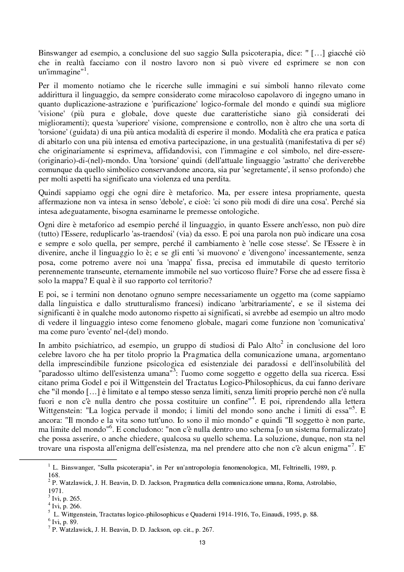 Anteprima della tesi: Mito, Anima, Immaginazione, Cosmologia: un Itinerario in James Hillman, Pagina 12