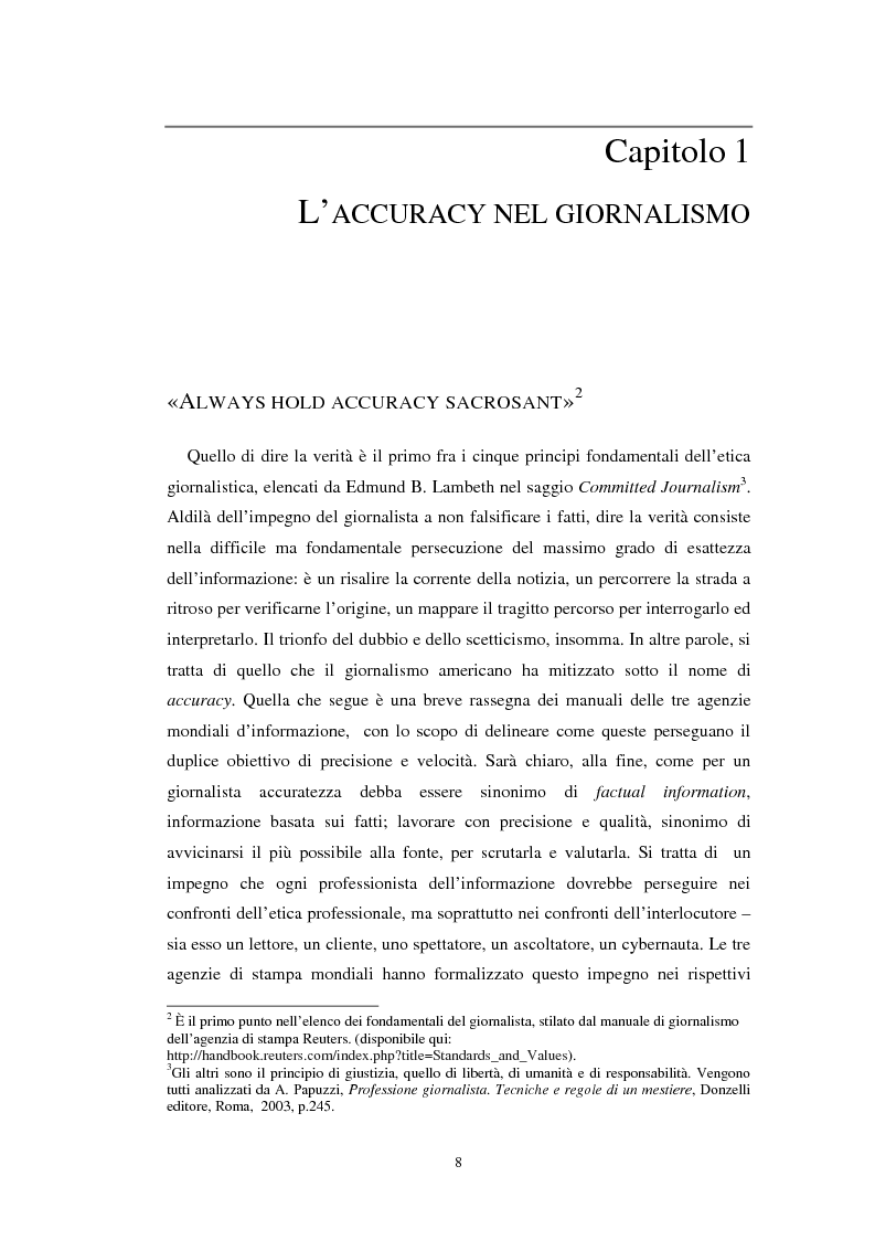 Anteprima della tesi: Nuove forme di fact checking. Verificare le notizie nell'epoca del web 2.0, Pagina 6