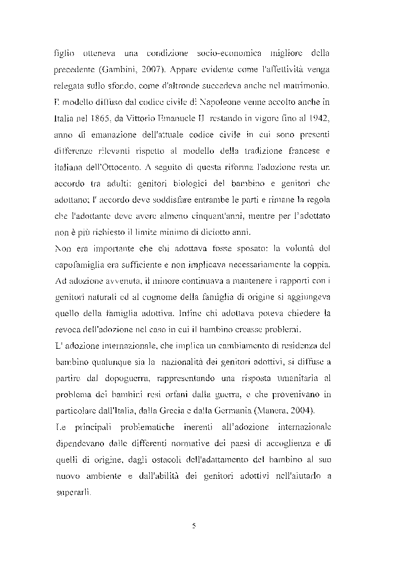 Anteprima della tesi: L'adozione tra ricerca ed intervento, Pagina 6