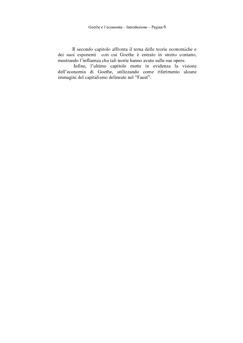 Anteprima della tesi: Goethe e l'economia, Pagina 4