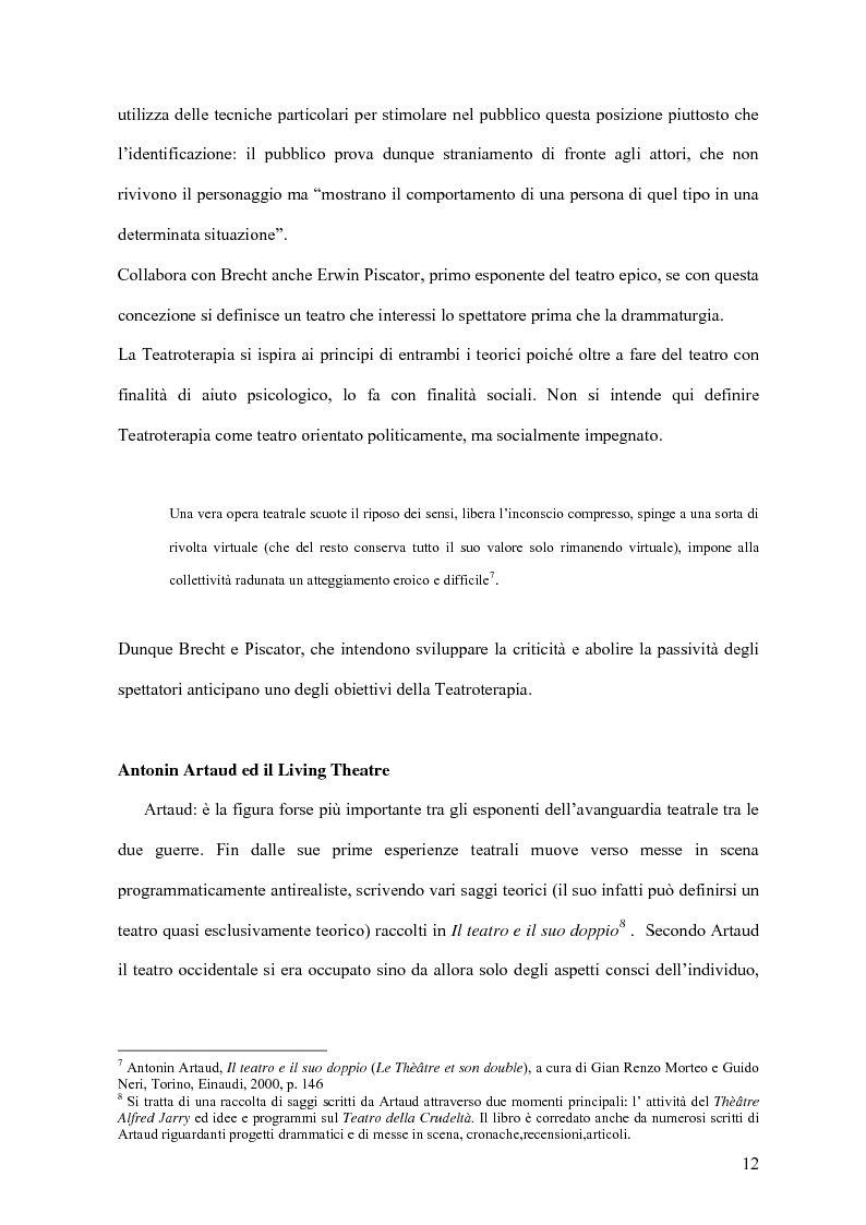 Anteprima della tesi: Teatroterapia: una prospettiva diversa per il teatro secondo Walter Orioli, Pagina 12
