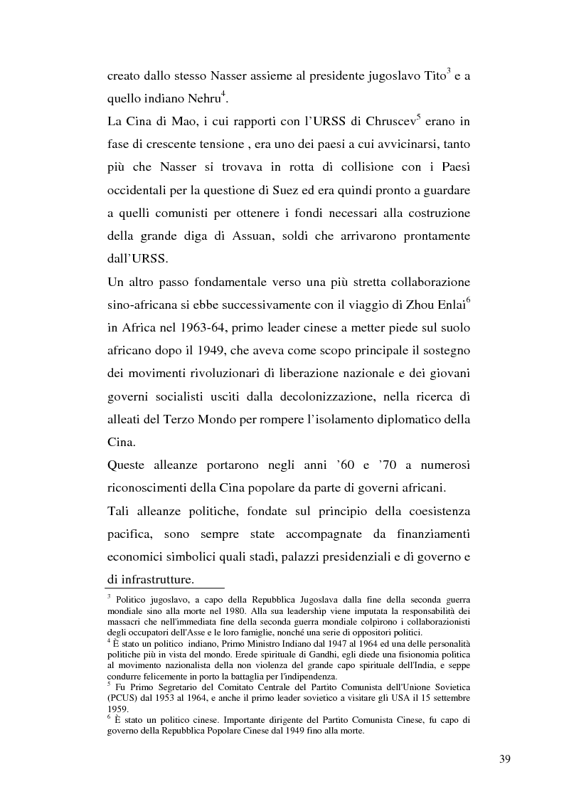 Estratto dalla tesi: La Cina invade l'Africa. Storia, caratteristiche e conseguenze di un fenomeno epocale