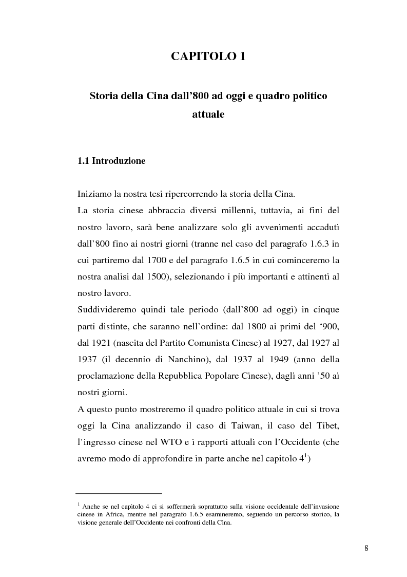 Anteprima della tesi: La Cina invade l'Africa. Storia, caratteristiche e conseguenze di un fenomeno epocale, Pagina 5