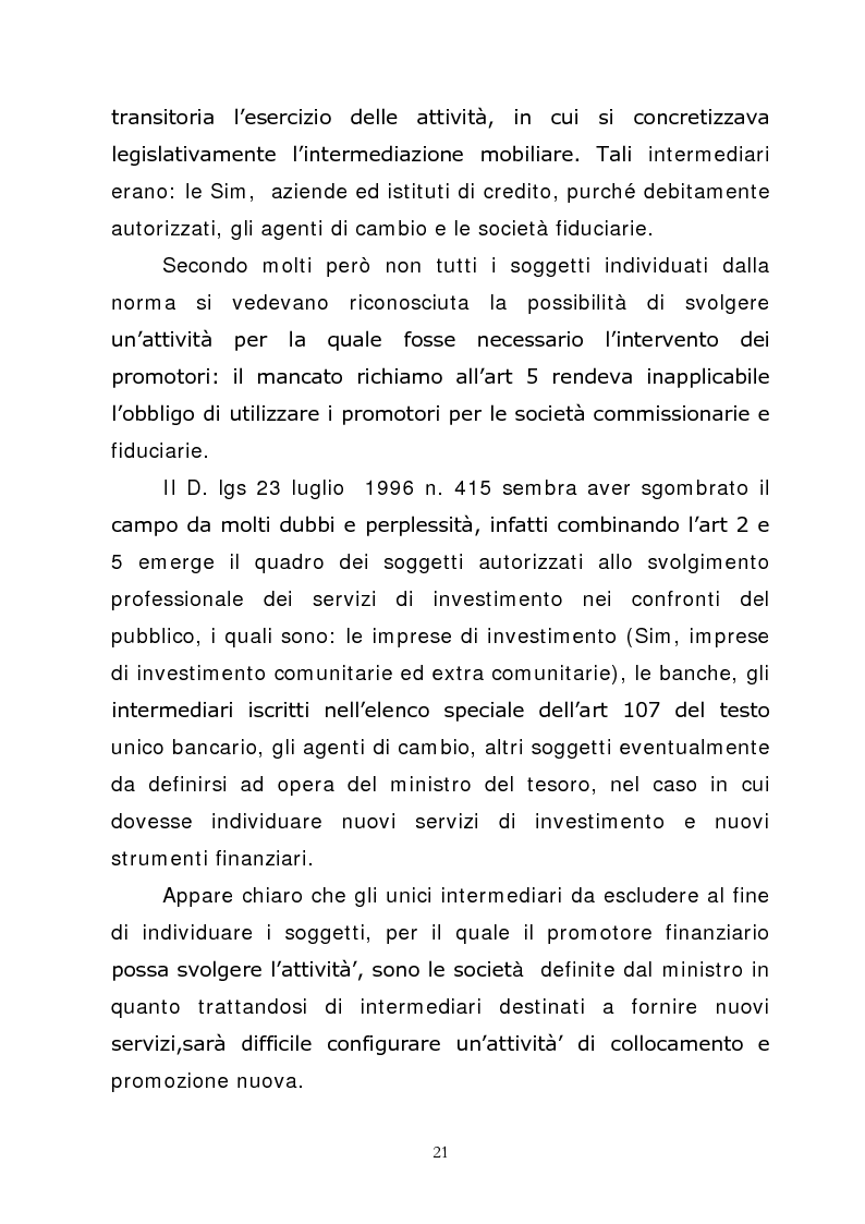 Anteprima della tesi: Promotore finanziario o Consulente fee only? Una possibile risposta la offre Fineco Bank, Pagina 15