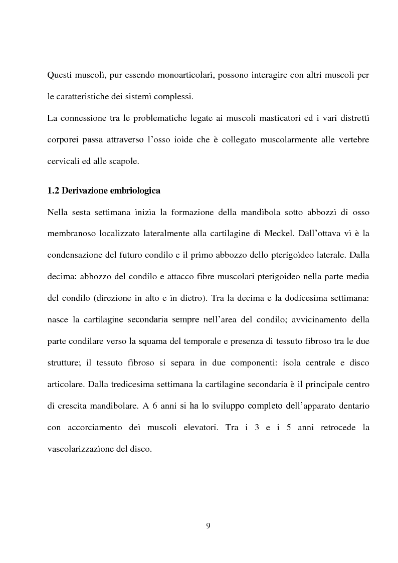 Anteprima della tesi: Postura e A.T.M: Indagini Strumentali, Terapia e Protocolli Clinici, Pagina 4