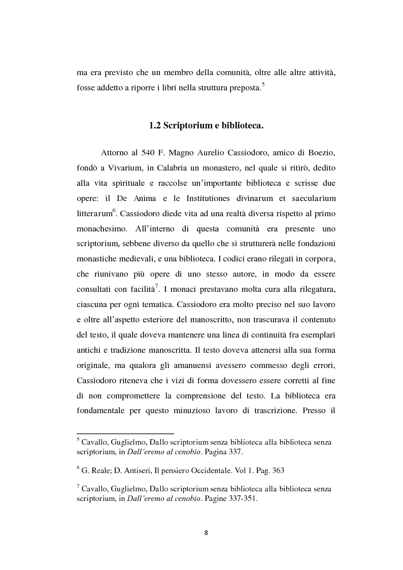 Anteprima della tesi: Il libro nel Medioevo, Pagina 6