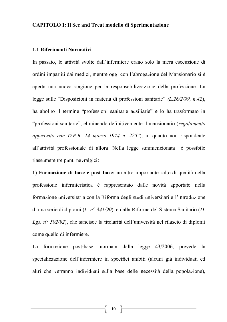 Anteprima della tesi: Il See and Treat: Evoluzione delle competenze dell'infermiere, Pagina 5