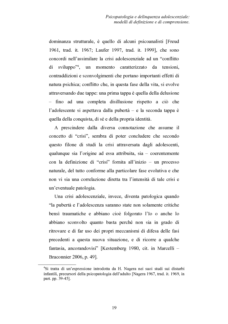 Estratto dalla tesi: Modalità di definizione e gestione della psicopatologia adolescenziale negli Istituti Penali Minorili: il caso dell'IPM “Cesare Beccaria” di Milano