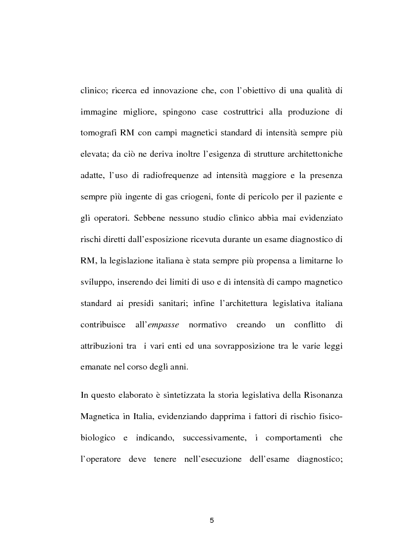 Anteprima della tesi: Evoluzione delle tematiche di sicurezza e delle normative in risonanza magnetica, Pagina 3