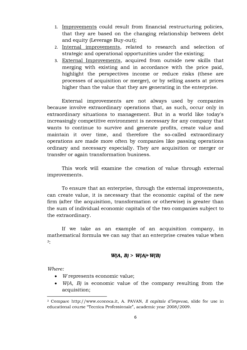 Anteprima della tesi: Creating Shareholder Value. The Case Carrefour Group, Pagina 3