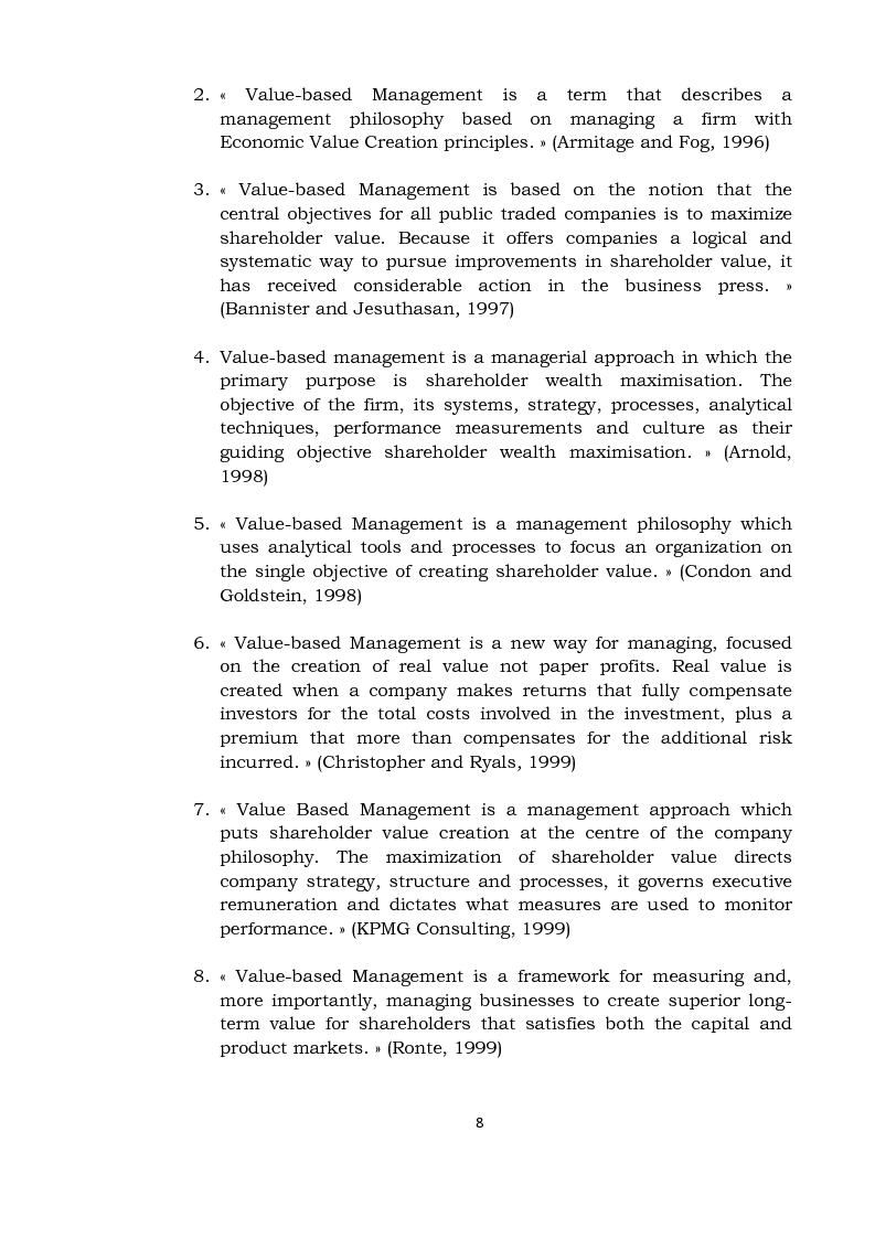 Anteprima della tesi: Creating Shareholder Value. The Case Carrefour Group, Pagina 5