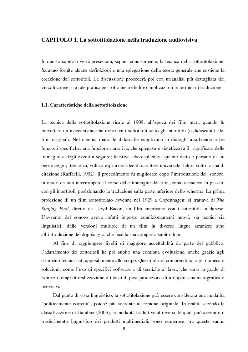 Anteprima della tesi: Dai sottotitoli ai corpora paralleli: un percorso metodologico, Pagina 5
