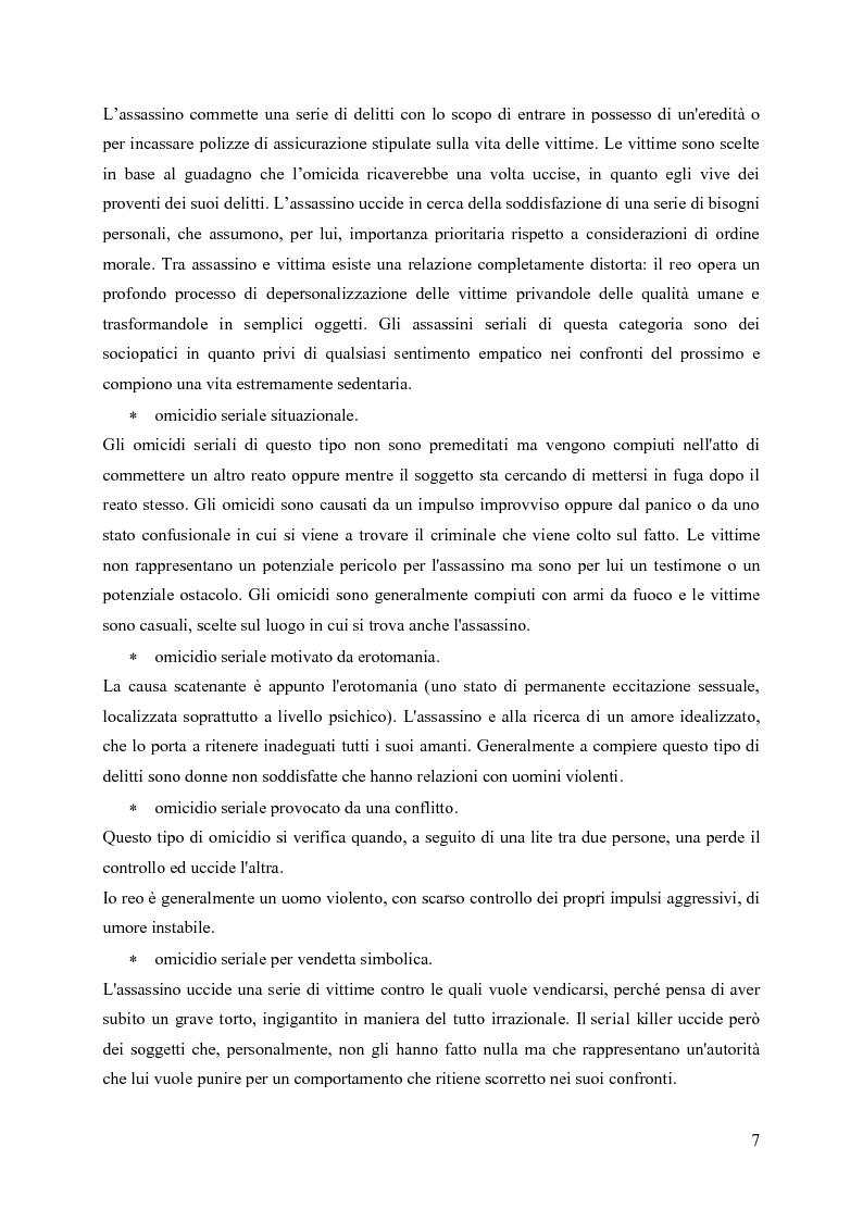 Anteprima della tesi: Il Criminal Profiling del Serial Killer, Pagina 3