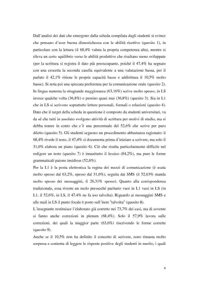 Anteprima della tesi: Scrivere è creare - Tecniche per lo sviluppo della produzione scritta, Pagina 5