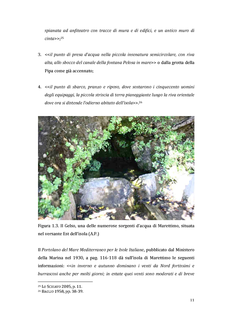Anteprima della tesi: Indagini Archeologiche Strumentali nelle Acque di Marettimo, Pagina 10
