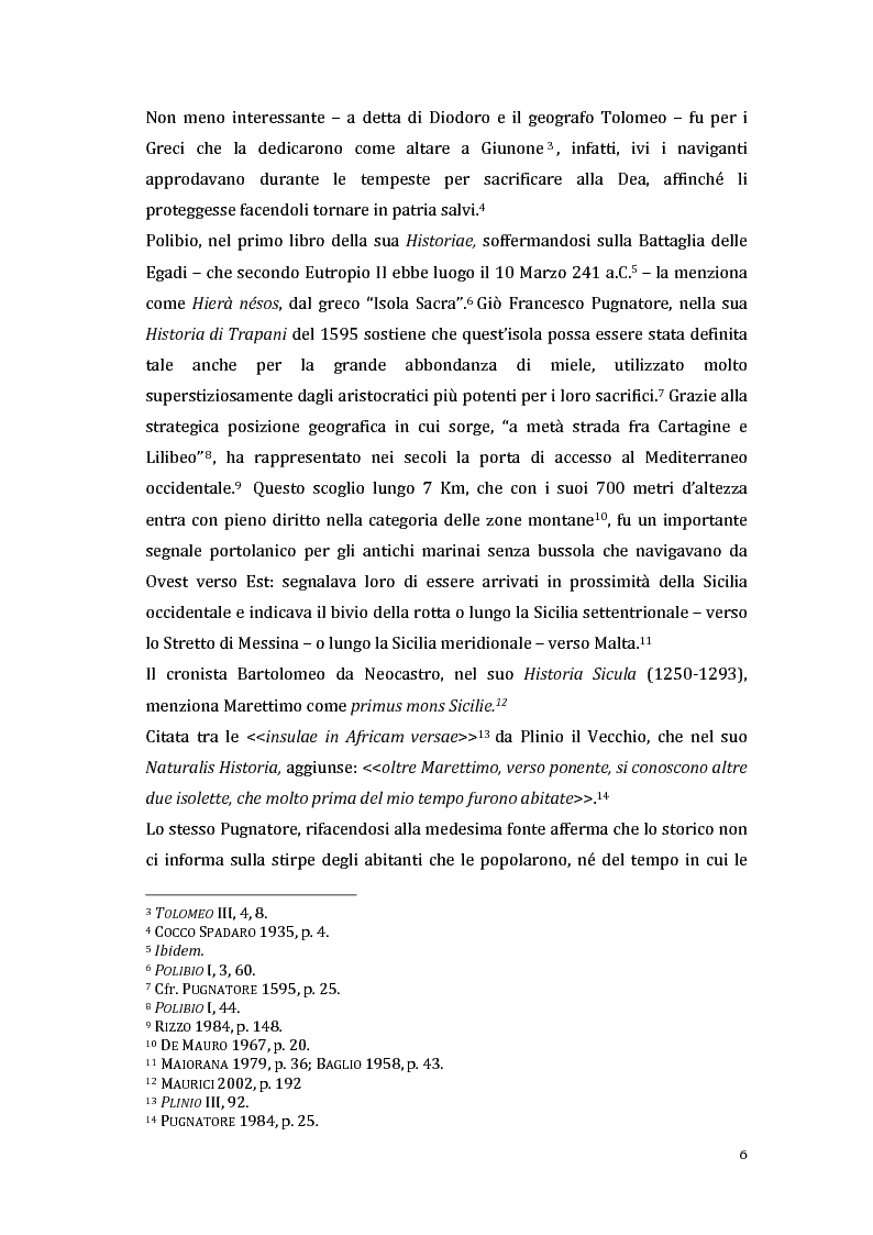 Anteprima della tesi: Indagini Archeologiche Strumentali nelle Acque di Marettimo, Pagina 5