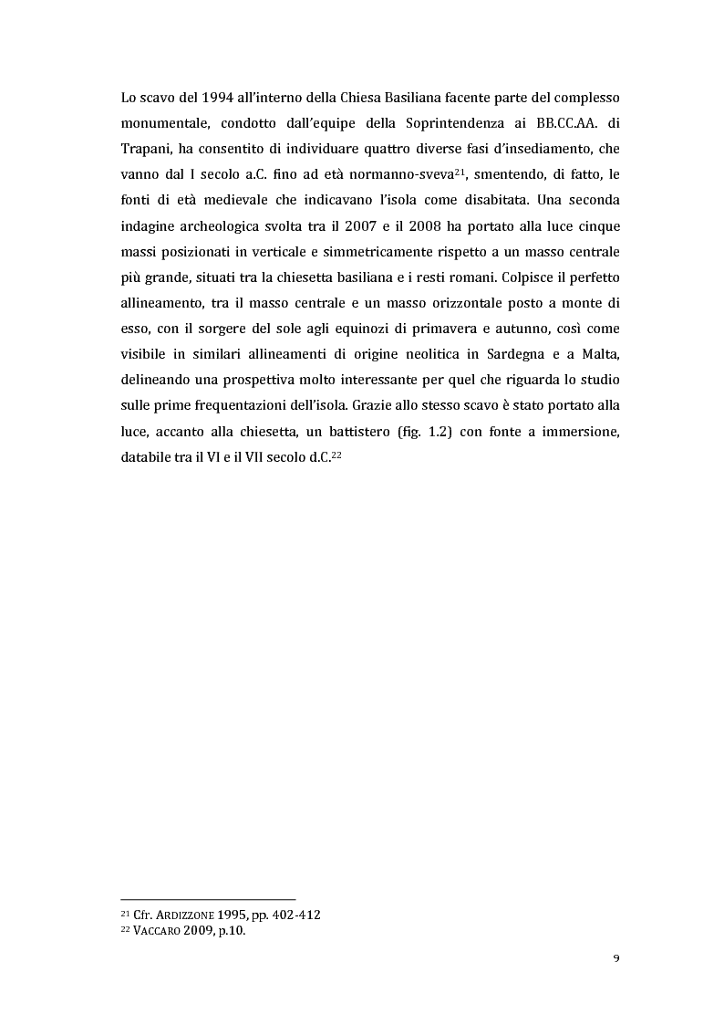 Anteprima della tesi: Indagini Archeologiche Strumentali nelle Acque di Marettimo, Pagina 8
