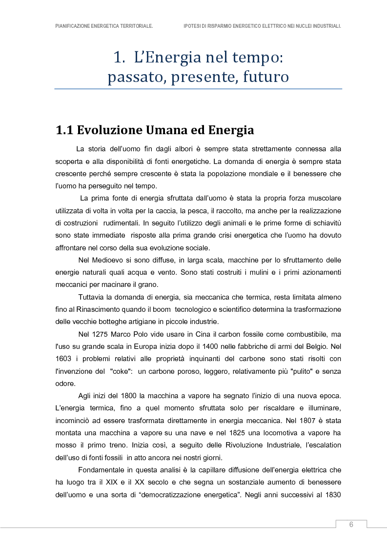 Anteprima della tesi: Ipotesi di risparmio energetico elettrico nelle industrie, Pagina 4