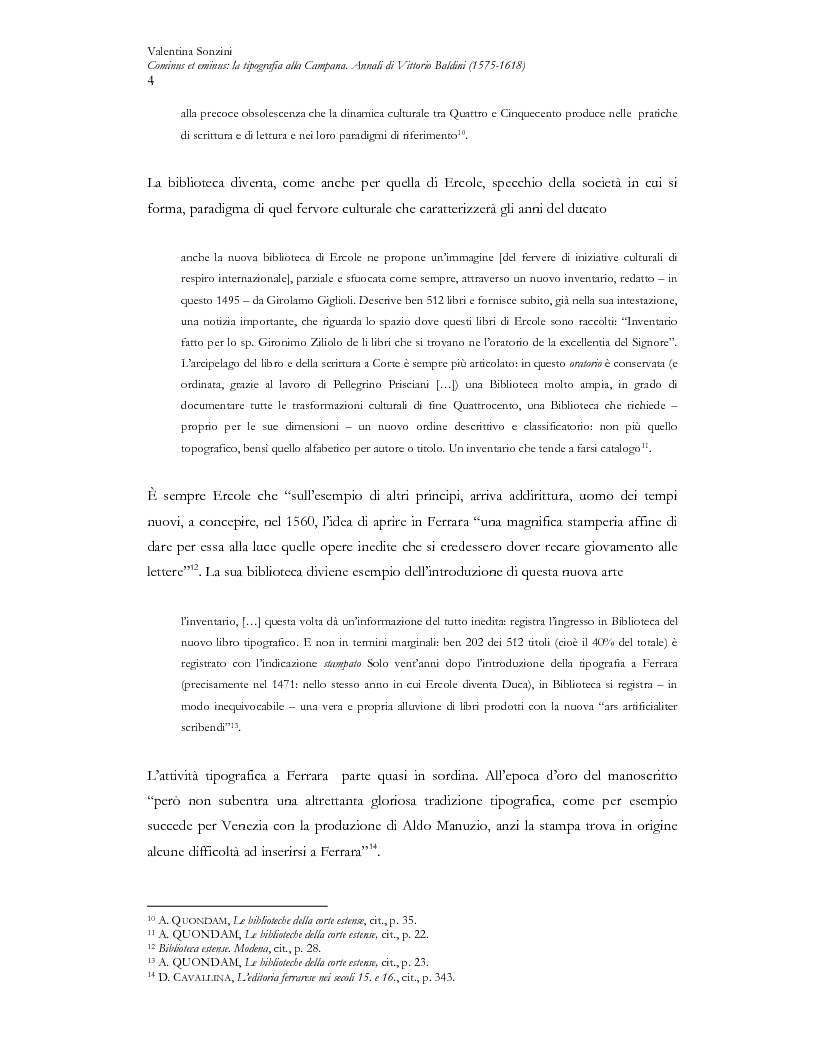 Anteprima della tesi: Cominus et eminus: la tipografia alla Campana. Annali di Vittorio Baldini (1575-1618) e dei suoi eredi (1618-1621), Pagina 5