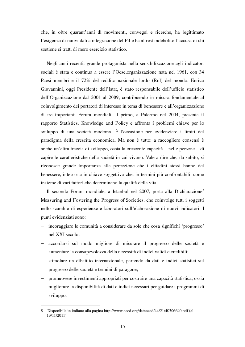 Anteprima della tesi: "Misurare la felicità": opportunità e limiti degli indici di benessere tra Pil e democrazia, Pagina 13