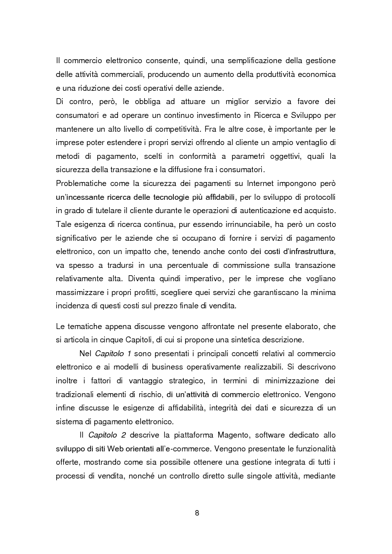 Anteprima della tesi: Implementazione di un modulo per il pagamento elettronico in Magento, Pagina 3