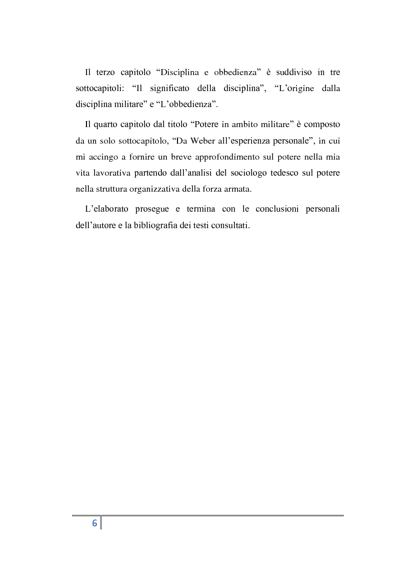 Anteprima della tesi: Potere e comando in Max Weber, Pagina 3