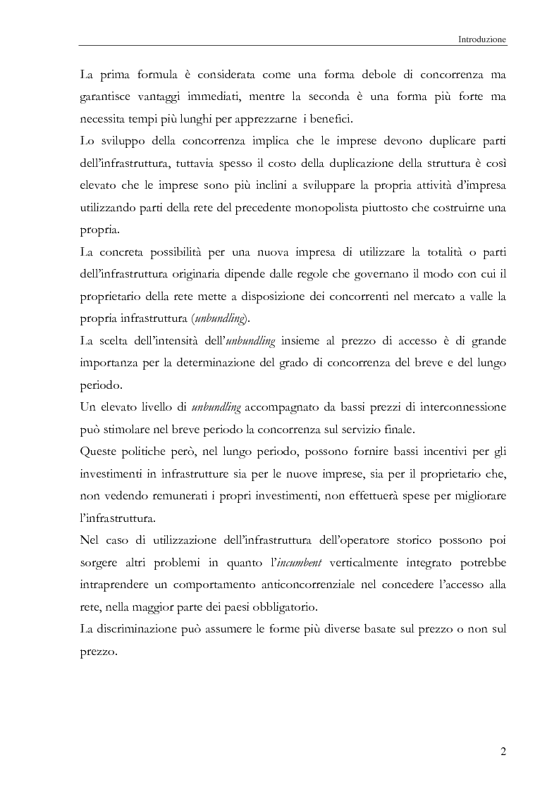 Anteprima della tesi: Integrazione verticale e orizzontale nel Settore Telecomunicativo: Funzione di Costo e modellizzazione della Struttura del Capitale., Pagina 3