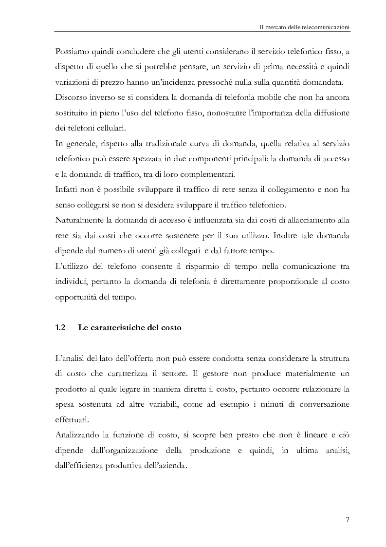 Anteprima della tesi: Integrazione verticale e orizzontale nel Settore Telecomunicativo: Funzione di Costo e modellizzazione della Struttura del Capitale., Pagina 8