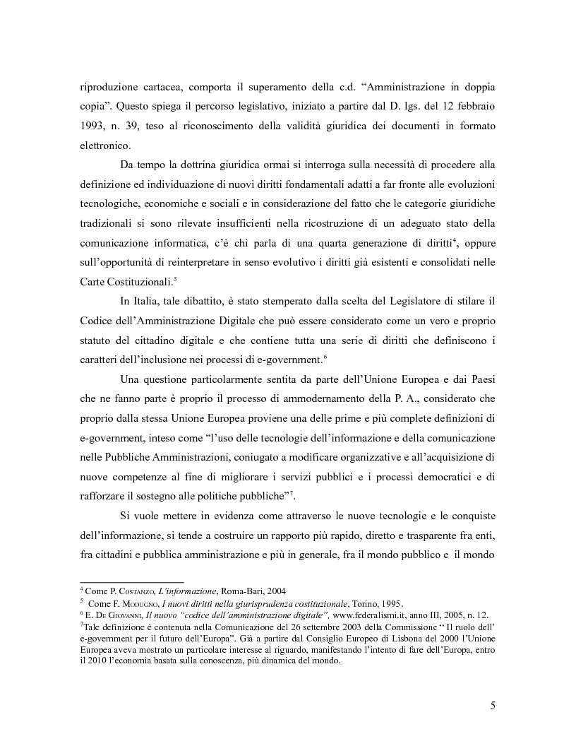 Anteprima della tesi: E-democracy nella realtà italiana ed europea, Pagina 3