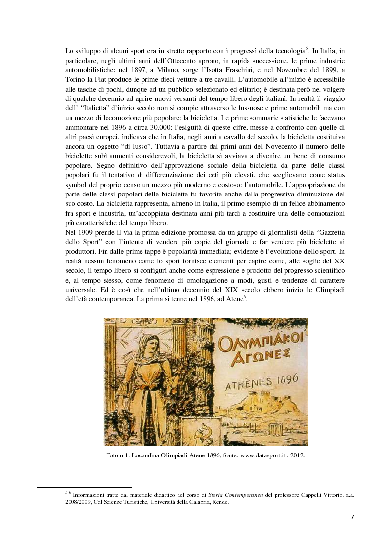 Anteprima della tesi: Sport e turismo, binomio vincente di modelli positivi. I casi Volley Soverato e Tonno Callipo Vibo Valentia, Pagina 4
