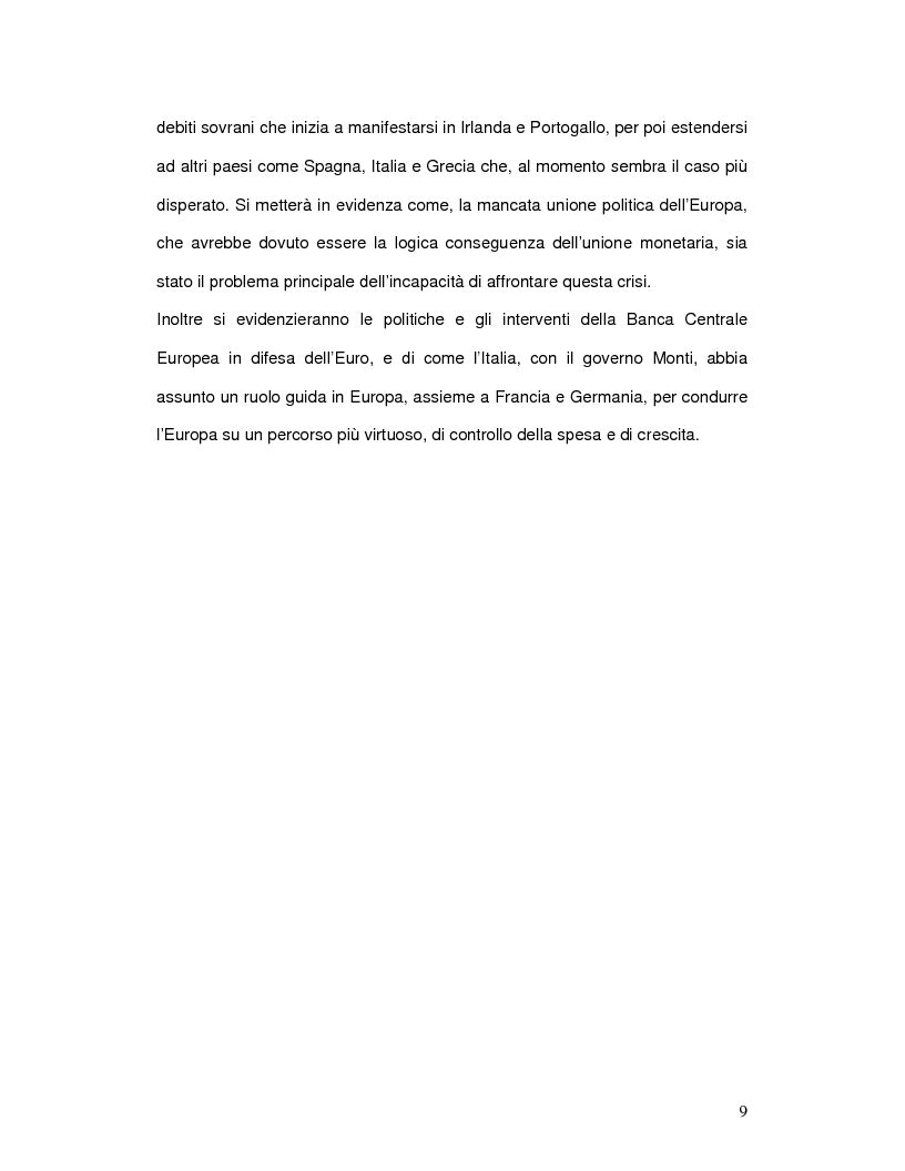 Anteprima della tesi: Il debito pubblico italiano: origini, teorie, problematiche ed alternative, Pagina 6