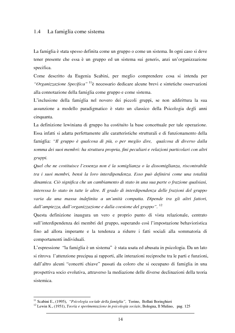 Anteprima della tesi: Figli biologici ed adottivi: destabilizzazioni e momenti di crisi, prevenzione e riparazione, Pagina 11