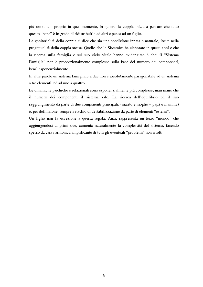 Anteprima della tesi: Figli biologici ed adottivi: destabilizzazioni e momenti di crisi, prevenzione e riparazione, Pagina 3