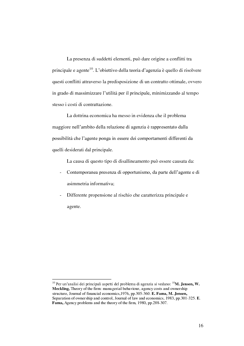 Anteprima della tesi: Stock option: utilità, benefici ed aspetti critici, Pagina 12