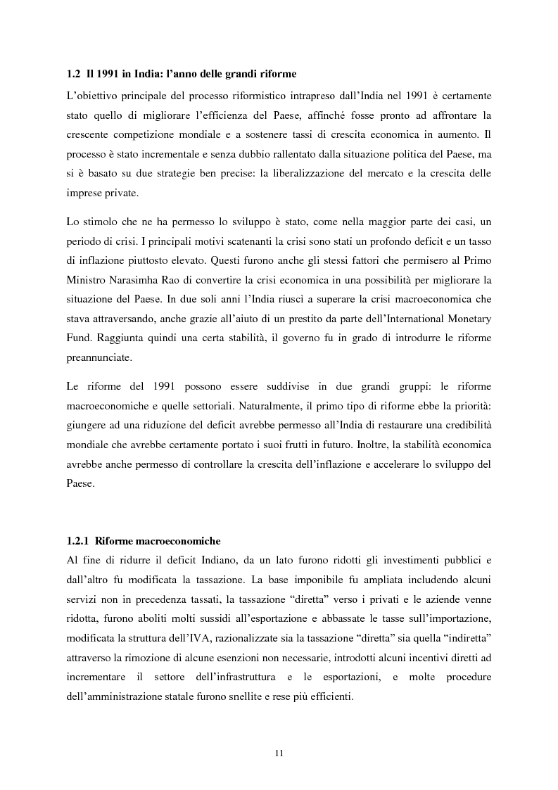 Anteprima della tesi: Acquisizioni in Cina ed in India: la reazione di breve periodo dei mercati sviluppati, Pagina 5
