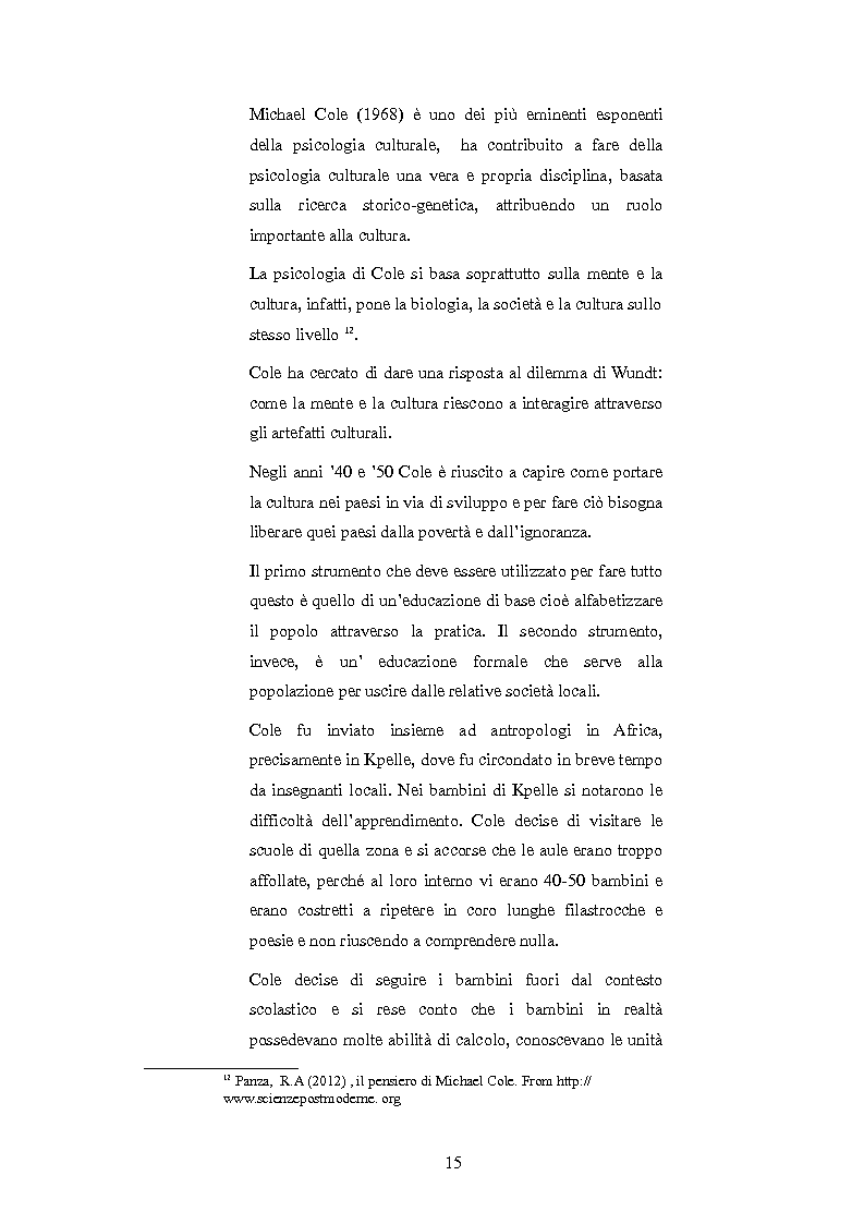 Anteprima della tesi: Sviluppo del pensiero matematico in bambini della primaria, Pagina 8