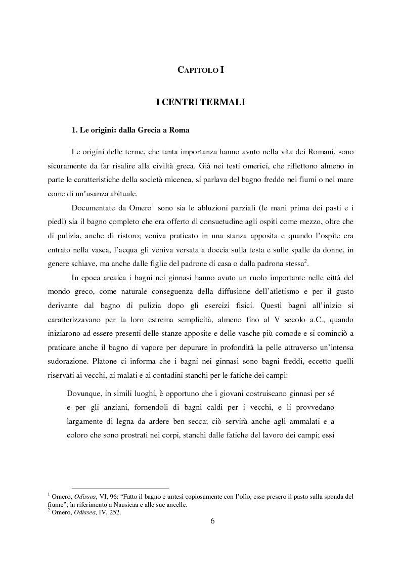 Anteprima della tesi: Terme Romane e Vita Quotidiana, Pagina 7