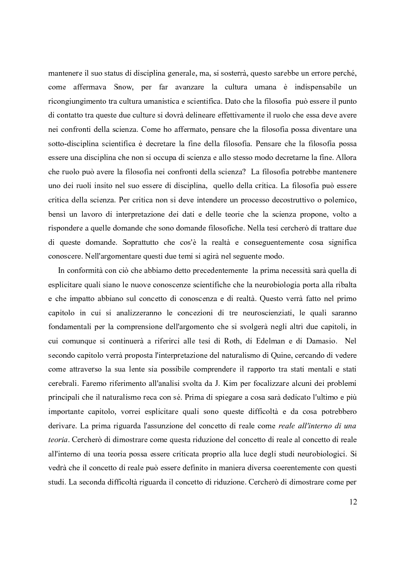 Anteprima della tesi: Neurobiologia e naturalismo. Una sintesi filosofica., Pagina 8