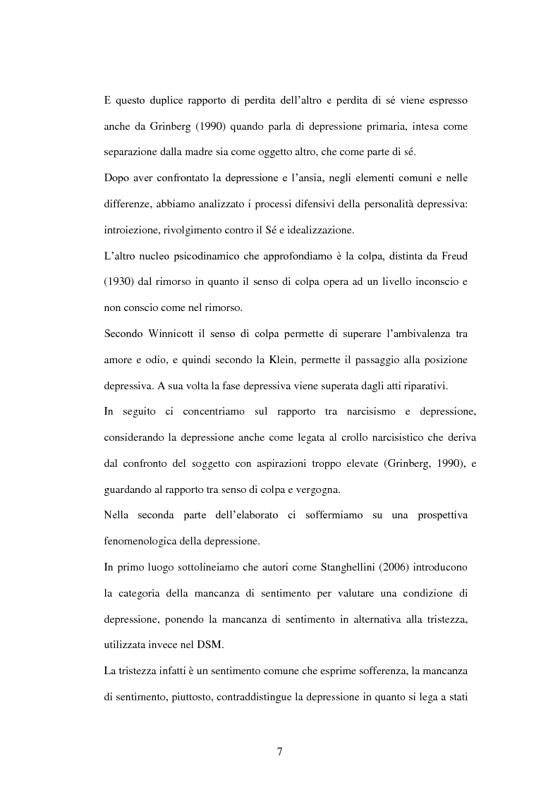 Anteprima della tesi: ''Spesso il male di vivere ho incontrato''. Prospettive sulla depressione a confronto, Pagina 5