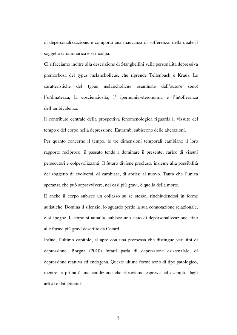 Anteprima della tesi: ''Spesso il male di vivere ho incontrato''. Prospettive sulla depressione a confronto, Pagina 6