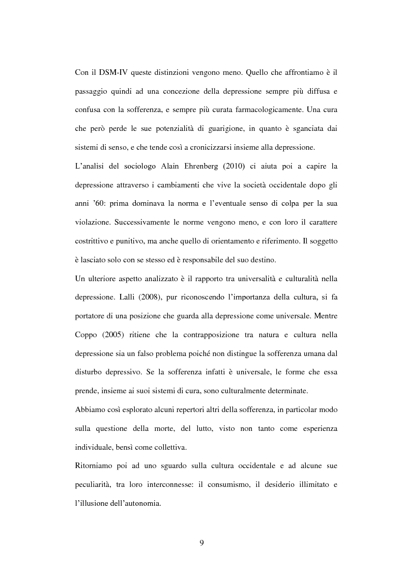 Anteprima della tesi: ''Spesso il male di vivere ho incontrato''. Prospettive sulla depressione a confronto, Pagina 7