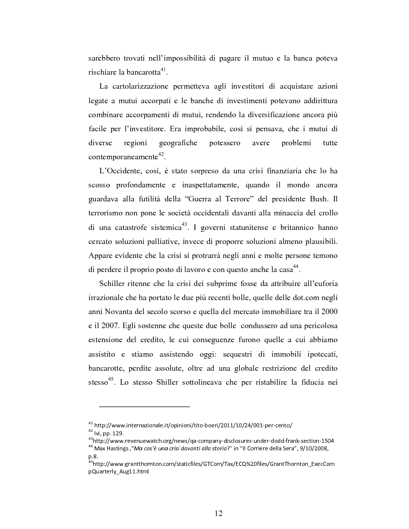 Anteprima della tesi: La crisi dei mutui subprime e il salvataggio delle banche americane , Pagina 13