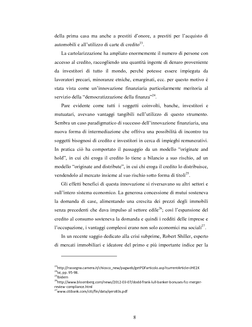 Anteprima della tesi: La crisi dei mutui subprime e il salvataggio delle banche americane , Pagina 9