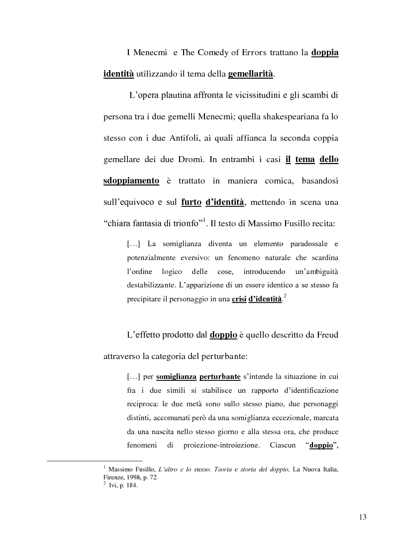 Anteprima della tesi: Il gioco degli specchi: da Plauto a Wilde il doppio è in scena, Pagina 13